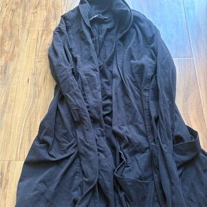 The North Face Black Draped Open-Front Cardigan Jacket